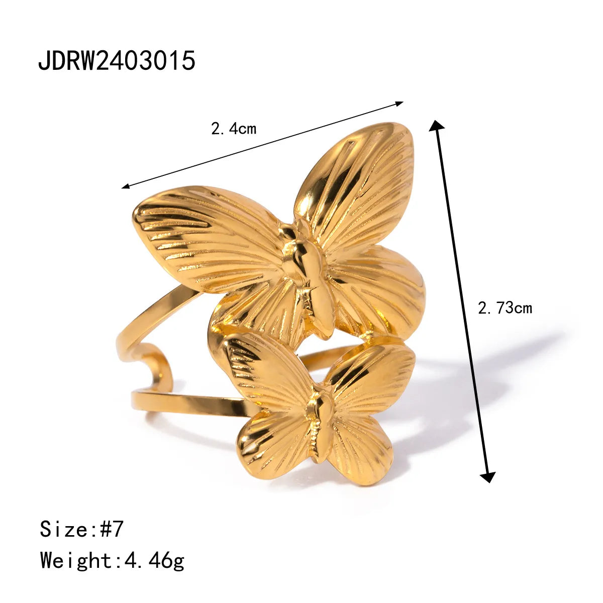 Wholesale Jewelry Simple Style Butterfly 304 Stainless Steel Jewelry Set