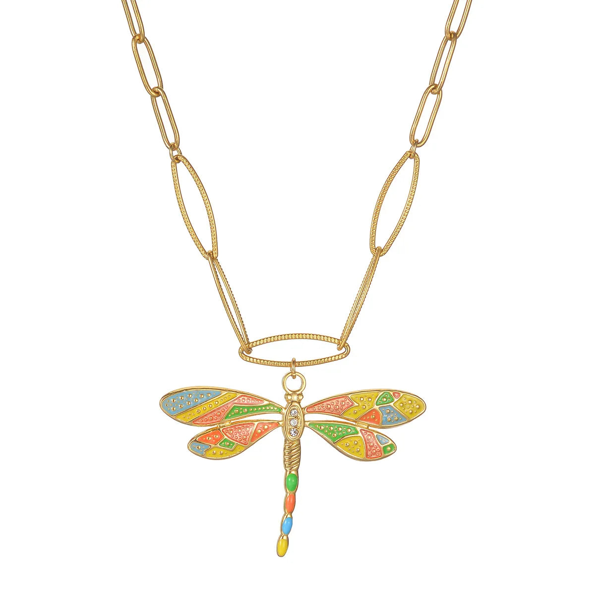 Wholesale Jewelry Simple Style Butterfly 304 Stainless Steel Plating Pendant Necklace