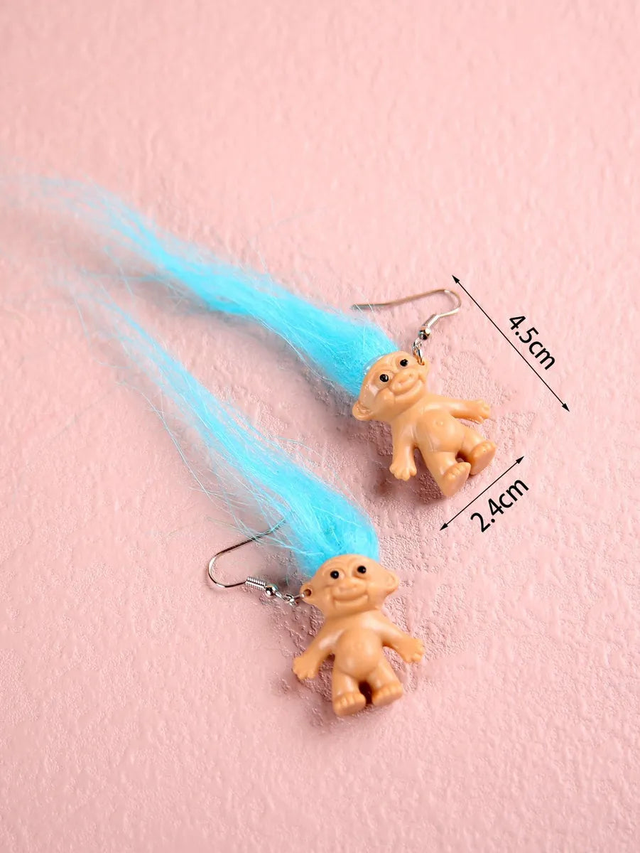 Wholesale Jewelry Simple Style Cartoon Soft Clay Drop Earrings