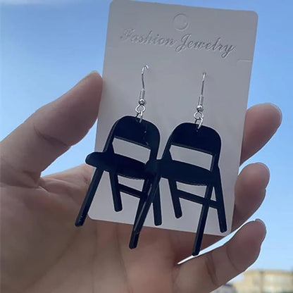 Wholesale Jewelry Simple Style Chair Arylic Handmade Drop Earrings