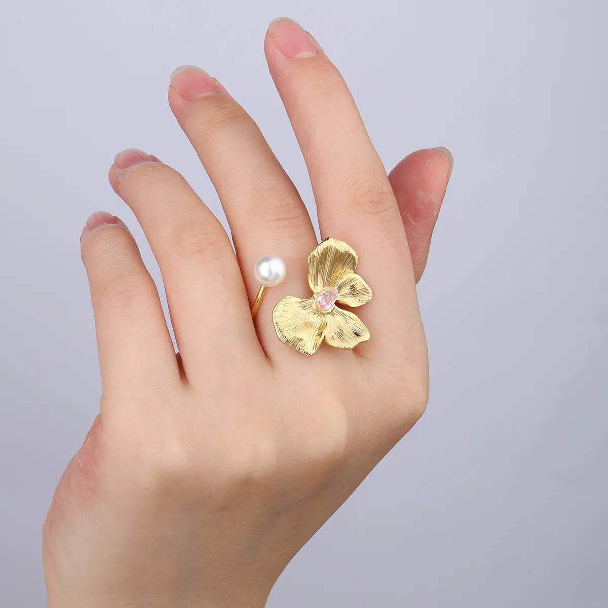 Wholesale Jewelry Simple Style Classic Style Bow Knot 304 Stainless Steel Zircon 18K Gold Plated Plating Inlay Rings