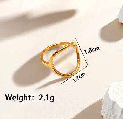 Wholesale Jewelry Simple Style Classic Style Commute Sun Star Moon 304 Stainless Steel Titanium Steel Zircon 18K Gold Plated Plating Inlay Rings