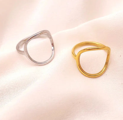 Wholesale Jewelry Simple Style Classic Style Commute Sun Star Moon 304 Stainless Steel Titanium Steel Zircon 18K Gold Plated Plating Inlay Rings