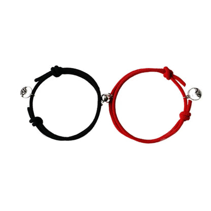 Wholesale Jewelry Simple Style Classic Style Commute Waves Alloy Rope Braid Drawstring Bracelets