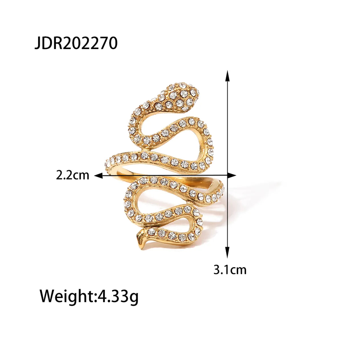 Wholesale Jewelry Simple Style Classic Style Cross Solid Color 304 Stainless Steel Zircon Inlay Rings