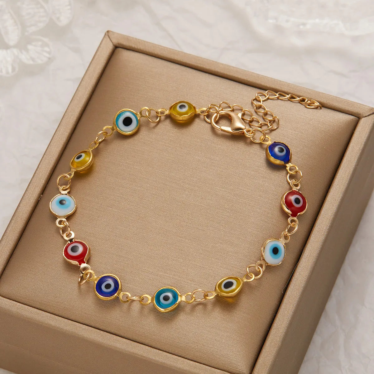 Wholesale Jewelry Simple Style Classic Style Devil'S Eye Alloy Bracelets