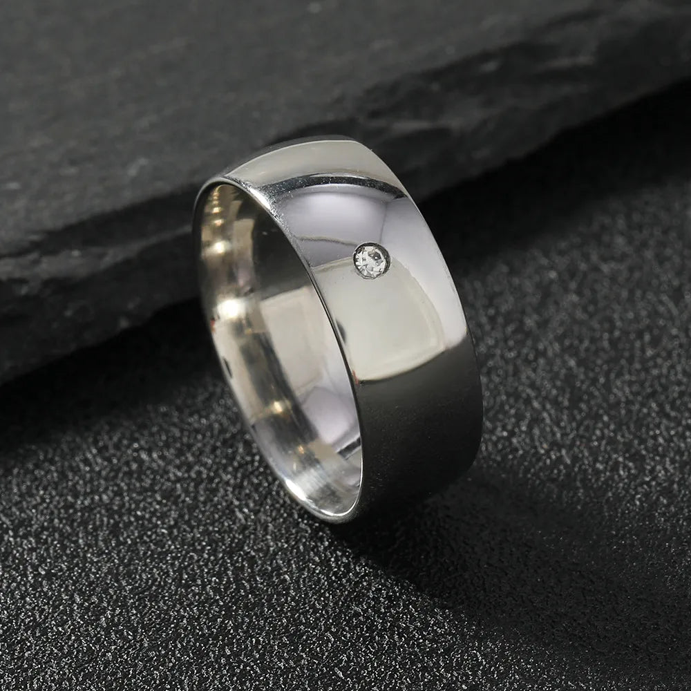 Wholesale Jewelry Simple Style Classic Style Geometric 201 Stainless Steel Rings