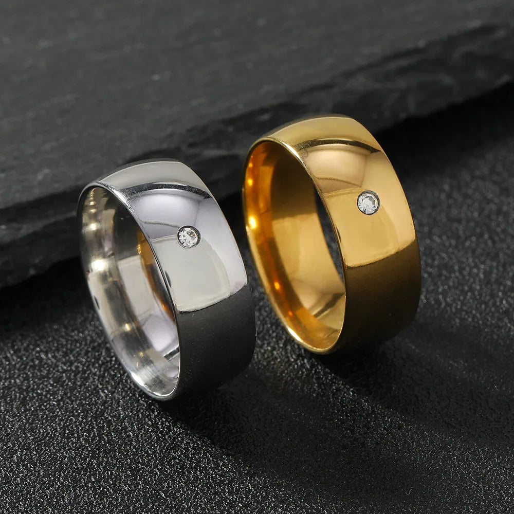 Wholesale Jewelry Simple Style Classic Style Geometric 201 Stainless Steel Rings