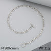 Wholesale Jewelry Simple Style Classic Style Geometric 304 Stainless Steel 18K Gold Plated Bracelets Necklace