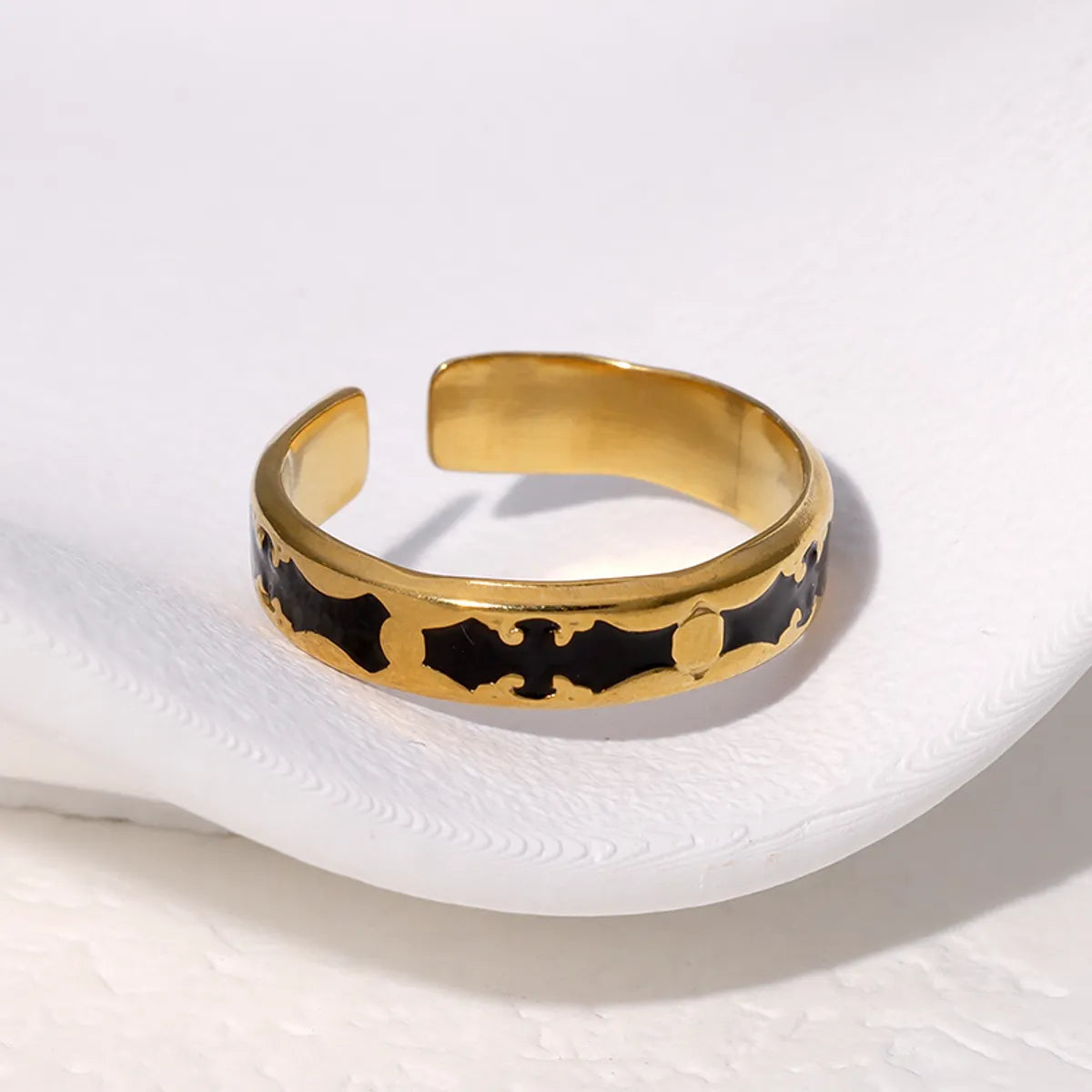 Wholesale Jewelry Simple Style Classic Style Geometric 304 Stainless Steel 18K Gold Plated Open Rings