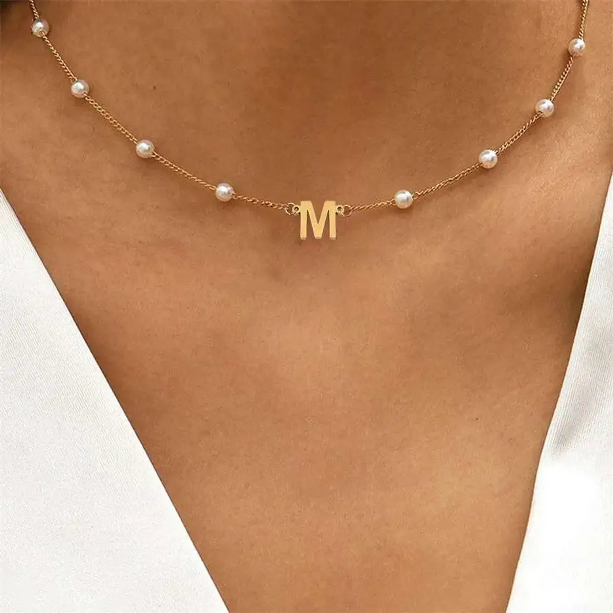 Wholesale Jewelry Simple Style Classic Style Letter 201 Stainless Steel 304 Stainless Steel Pendant Necklace