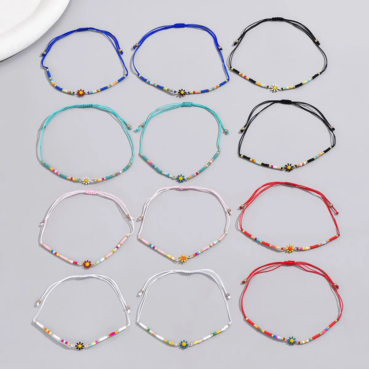 Wholesale Jewelry Simple Style Classic Style Round Alloy Beaded Bracelets