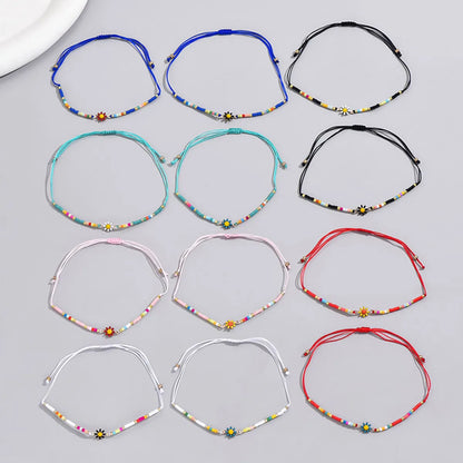 Wholesale Jewelry Simple Style Classic Style Round Alloy Beaded Bracelets