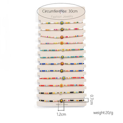 Wholesale Jewelry Simple Style Classic Style Round Alloy Beaded Bracelets