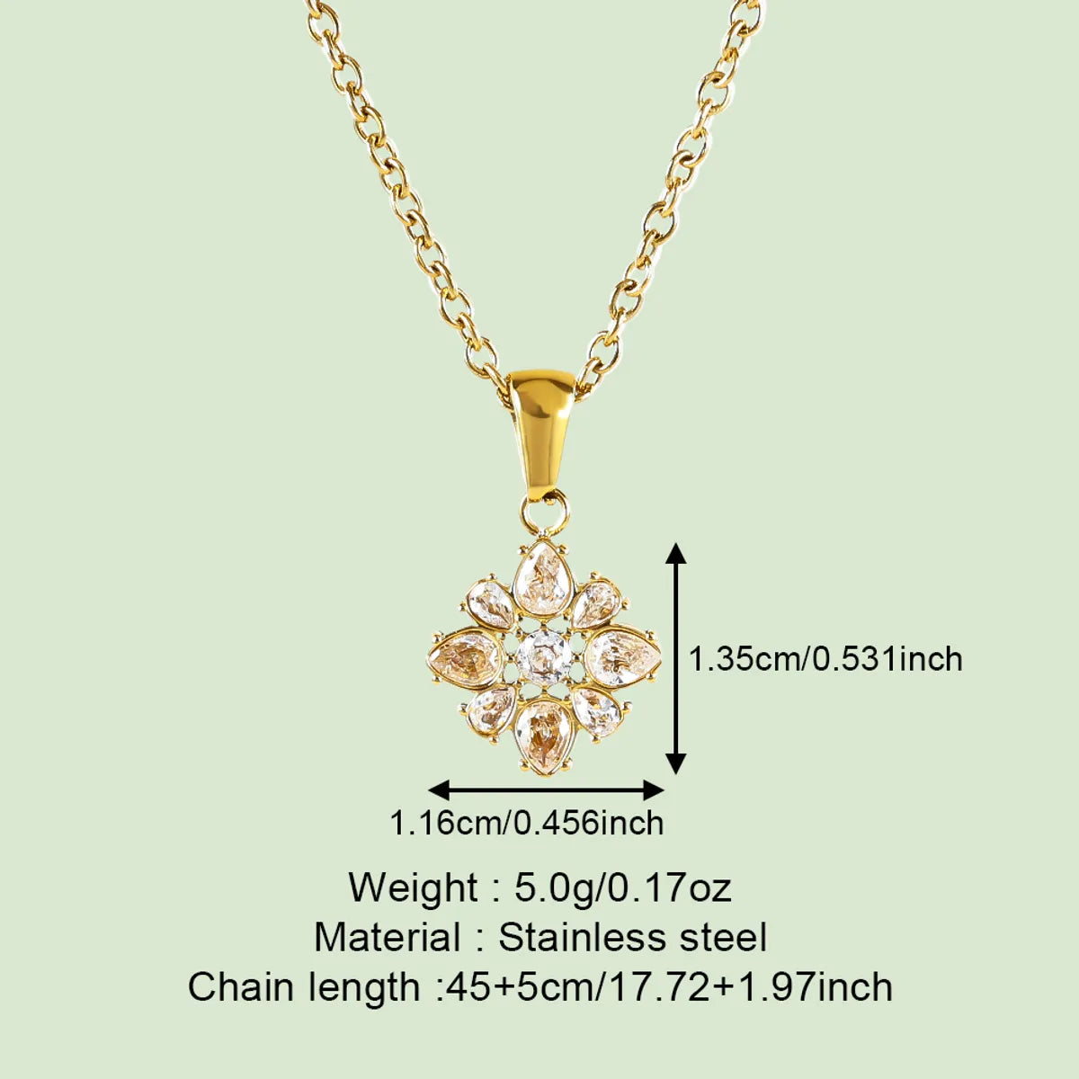 Wholesale Jewelry Simple Style Classic Style Solid Color 304 Stainless Steel 18K Gold Plated Plating Pendant Necklace