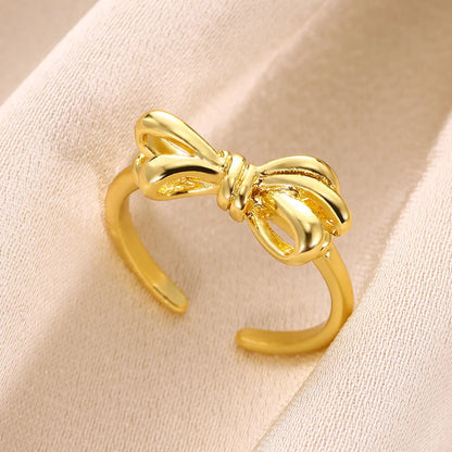 Wholesale Jewelry Simple Style Classic Style Solid Color 304 Stainless Steel Gold Plated Plating Rings