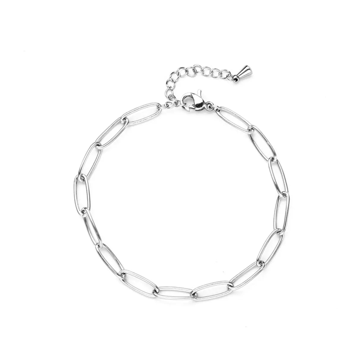 Wholesale Jewelry Simple Style Classic Style Solid Color 304 Stainless Steel Plating Bracelets Necklace