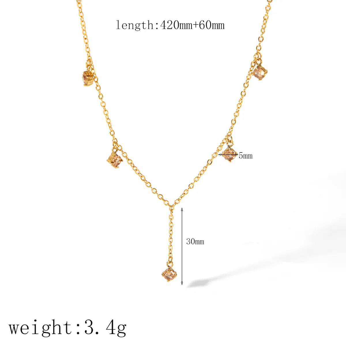 Wholesale Jewelry Simple Style Classic Style Solid Color 304 Stainless Steel Plating Pendant Necklace