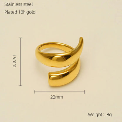 Wholesale Jewelry Simple Style Classic Style Solid Color 304 Stainless Steel Plating Rings