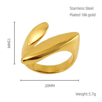 Wholesale Jewelry Simple Style Classic Style Solid Color 304 Stainless Steel Plating Rings