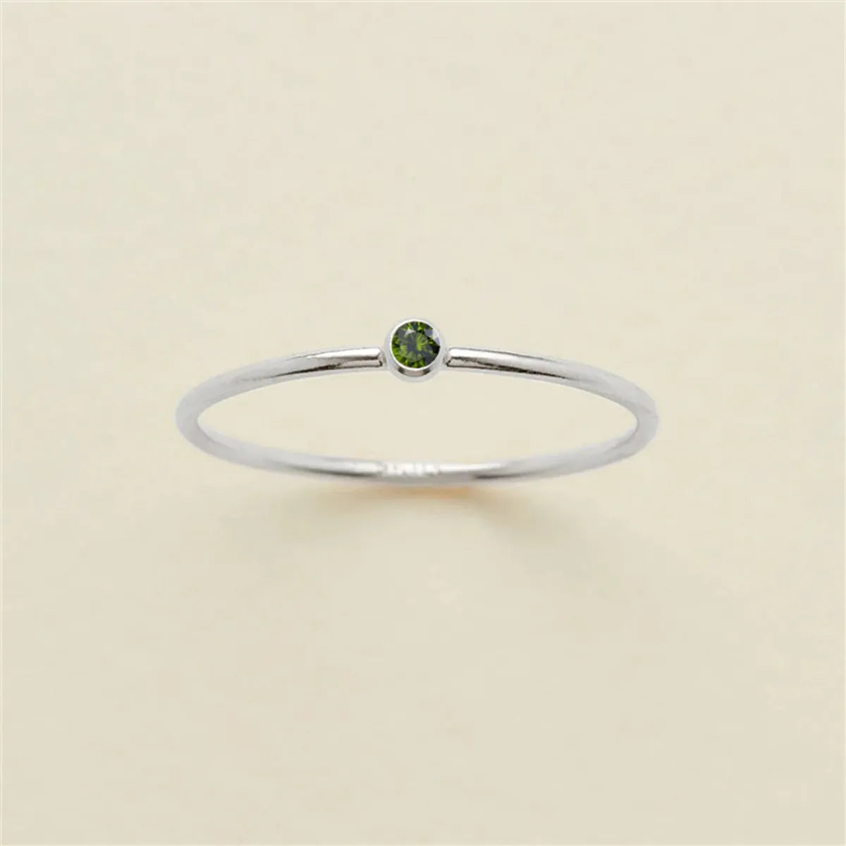 Wholesale Jewelry Simple Style Classic Style Solid Color 304 Stainless Steel Rhinestones Inlay Rings