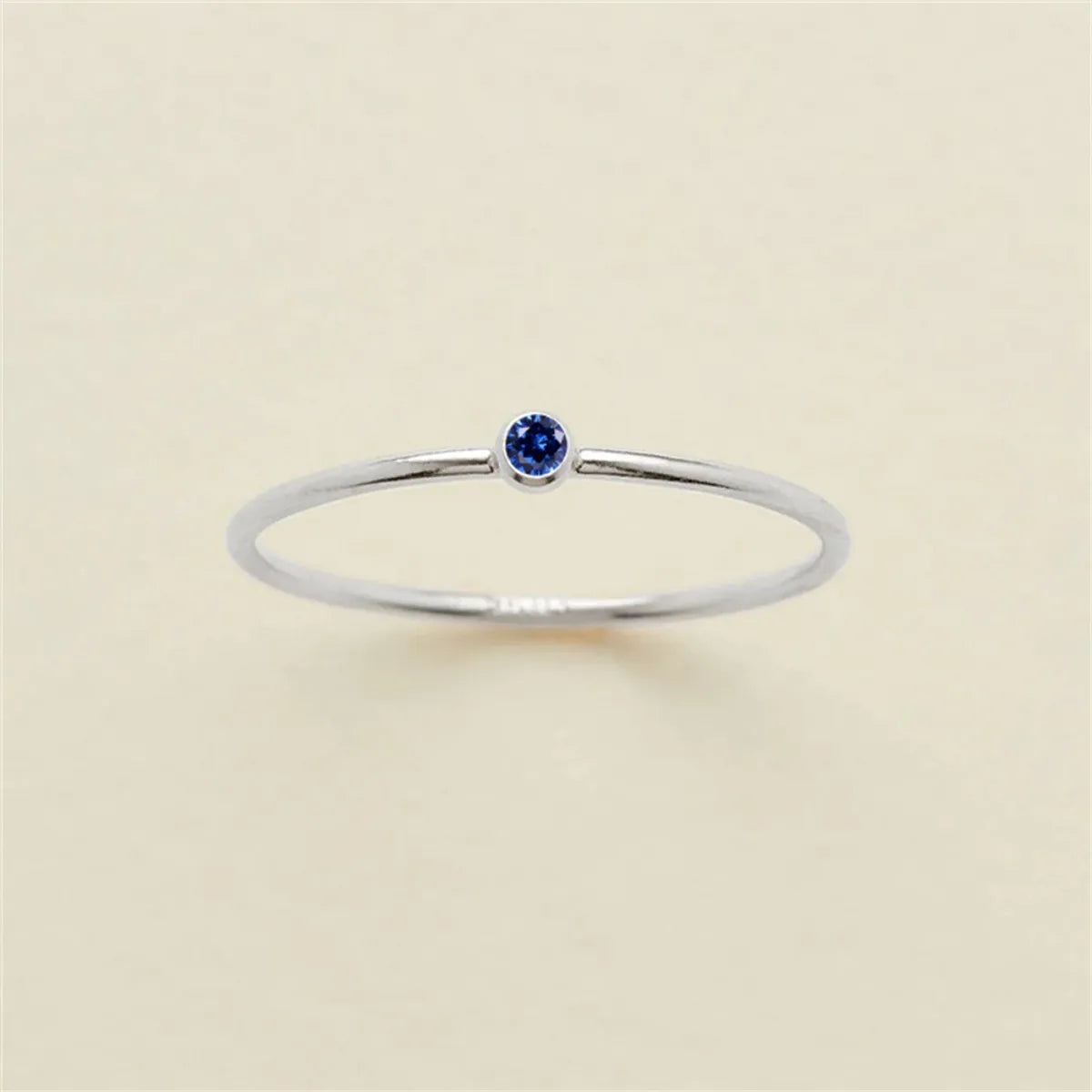 Wholesale Jewelry Simple Style Classic Style Solid Color 304 Stainless Steel Rhinestones Inlay Rings