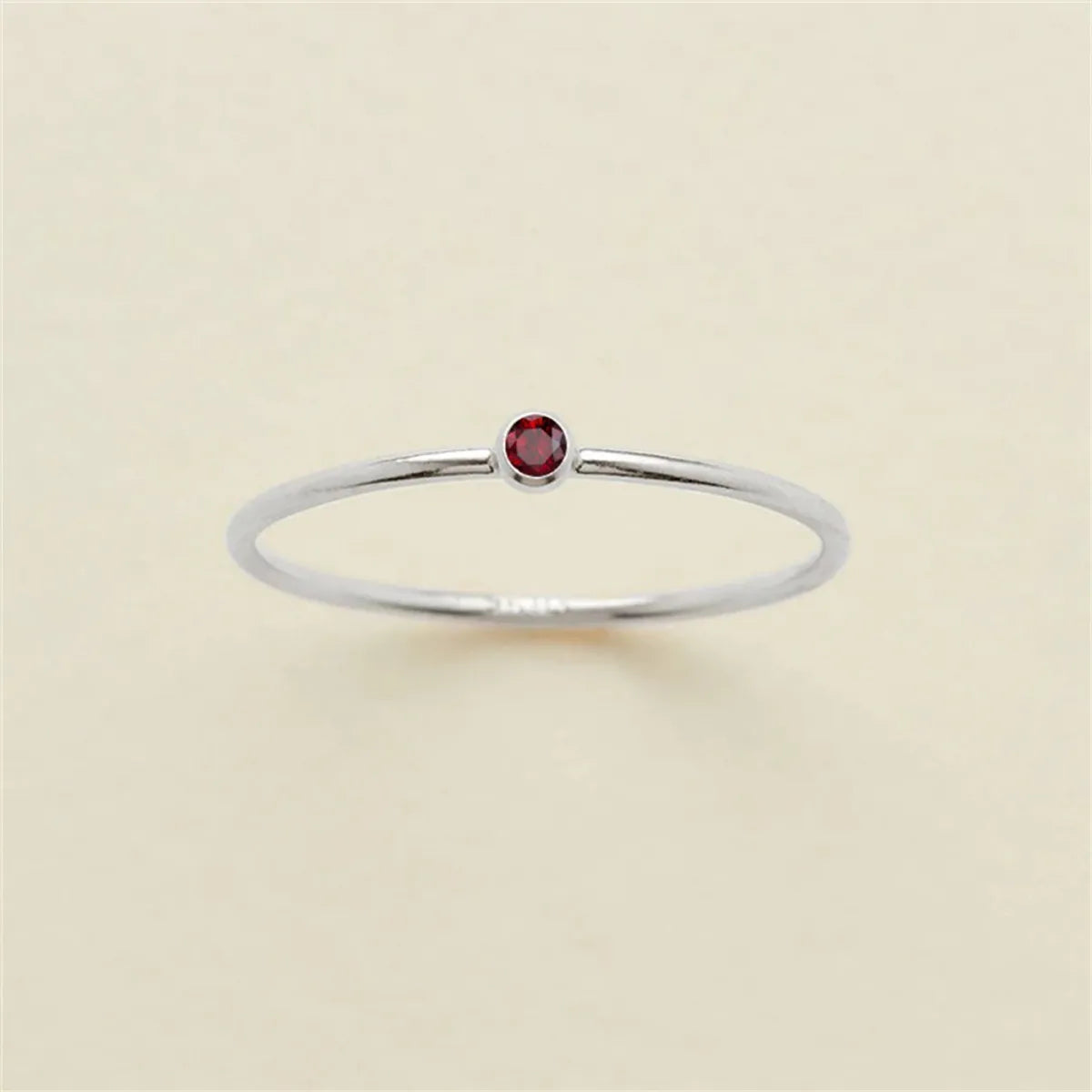 Wholesale Jewelry Simple Style Classic Style Solid Color 304 Stainless Steel Rhinestones Inlay Rings