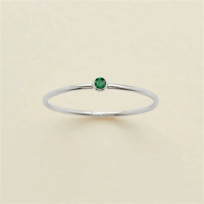 Wholesale Jewelry Simple Style Classic Style Solid Color 304 Stainless Steel Rhinestones Inlay Rings