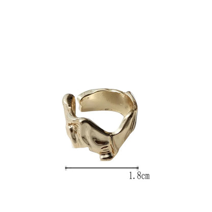 Wholesale Jewelry Simple Style Classic Style Solid Color Alloy Plating Rings