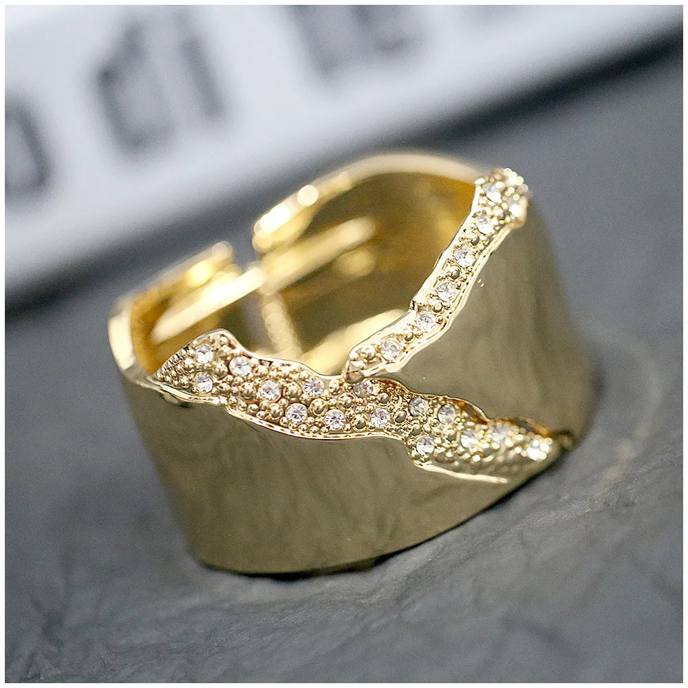 Simple Style Classic Style Solid Color Rhinestones Alloy Wholesale Bangle