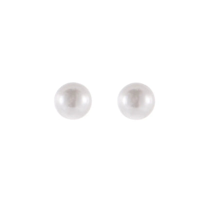 1 Pair Simple Style Classic Style Solid Color Plating Imitation Pearl Alloy Ear Studs