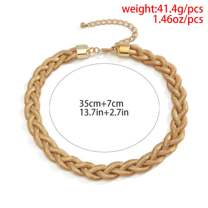 Wholesale Jewelry Simple Style Classic Style Solid Color Iron Chain Necklace