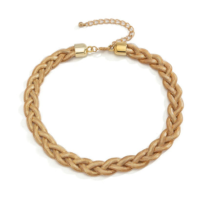 Wholesale Jewelry Simple Style Classic Style Solid Color Iron Chain Necklace