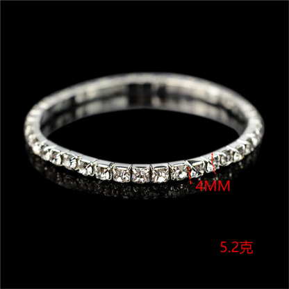 Wholesale Jewelry Simple Style Classic Style Solid Color Metal Iron Chain Rhinestones Inlay Bracelets