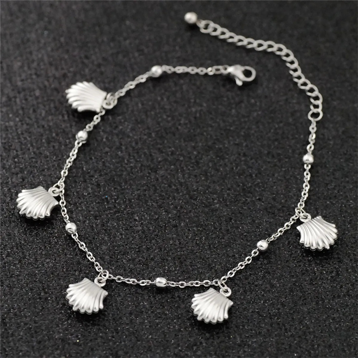 Wholesale Jewelry Simple Style Classic Style Solid Color Titanium Steel Anklet