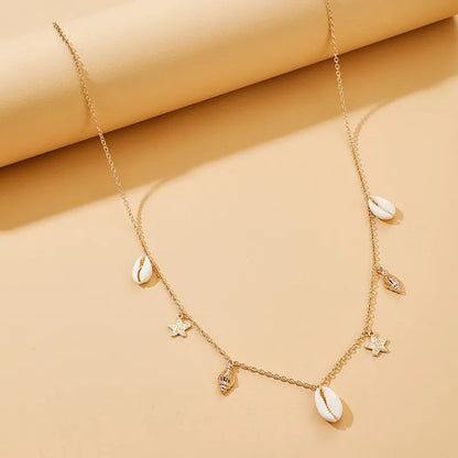 Wholesale Jewelry Simple Style Classic Style Star Conch Shell Alloy Waist Chain