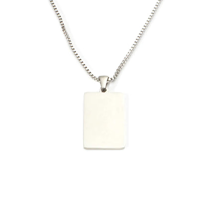 Wholesale Jewelry Simple Style Classic Style U Shape 304 Stainless Steel Plating Pendant Necklace