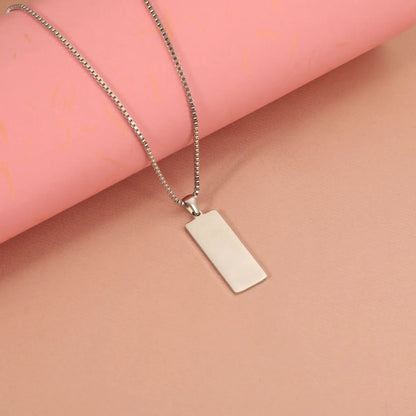 Wholesale Jewelry Simple Style Classic Style U Shape 304 Stainless Steel Plating Pendant Necklace