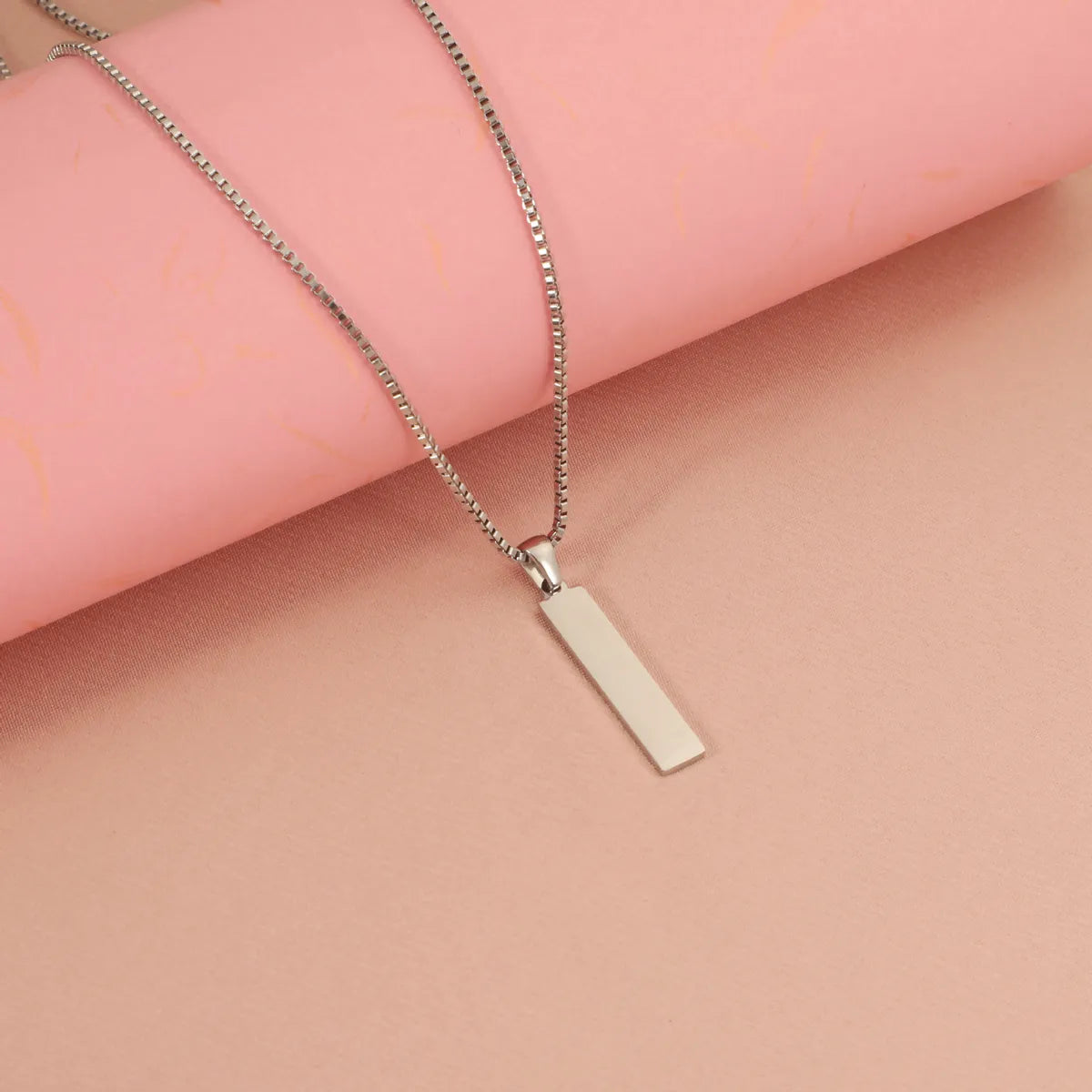 Wholesale Jewelry Simple Style Classic Style U Shape 304 Stainless Steel Plating Pendant Necklace