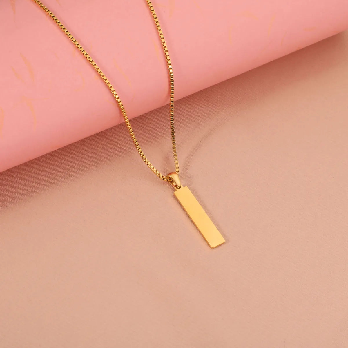 Wholesale Jewelry Simple Style Classic Style U Shape 304 Stainless Steel Plating Pendant Necklace