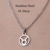 Wholesale Jewelry Simple Style Constellation 201 Stainless Steel Polishing Hollow Out Pendant Necklace