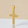 Wholesale Jewelry Simple Style Cross Titanium Steel Zircon 18K Gold Plated Plating