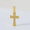 Wholesale Jewelry Simple Style Cross Titanium Steel Zircon 18K Gold Plated Plating