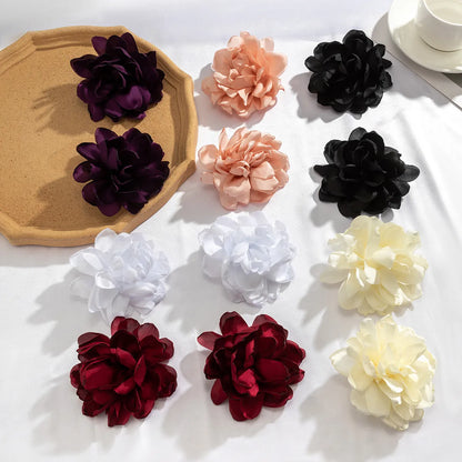 Wholesale Jewelry Simple Style Flower Cloth Ear Studs