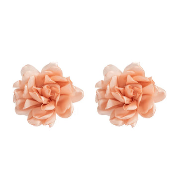 Wholesale Jewelry Simple Style Flower Cloth Ear Studs