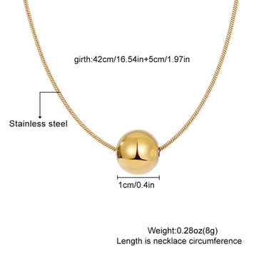 Wholesale Jewelry Simple Style Geometric 201 Stainless Steel Plating Pendant Necklace