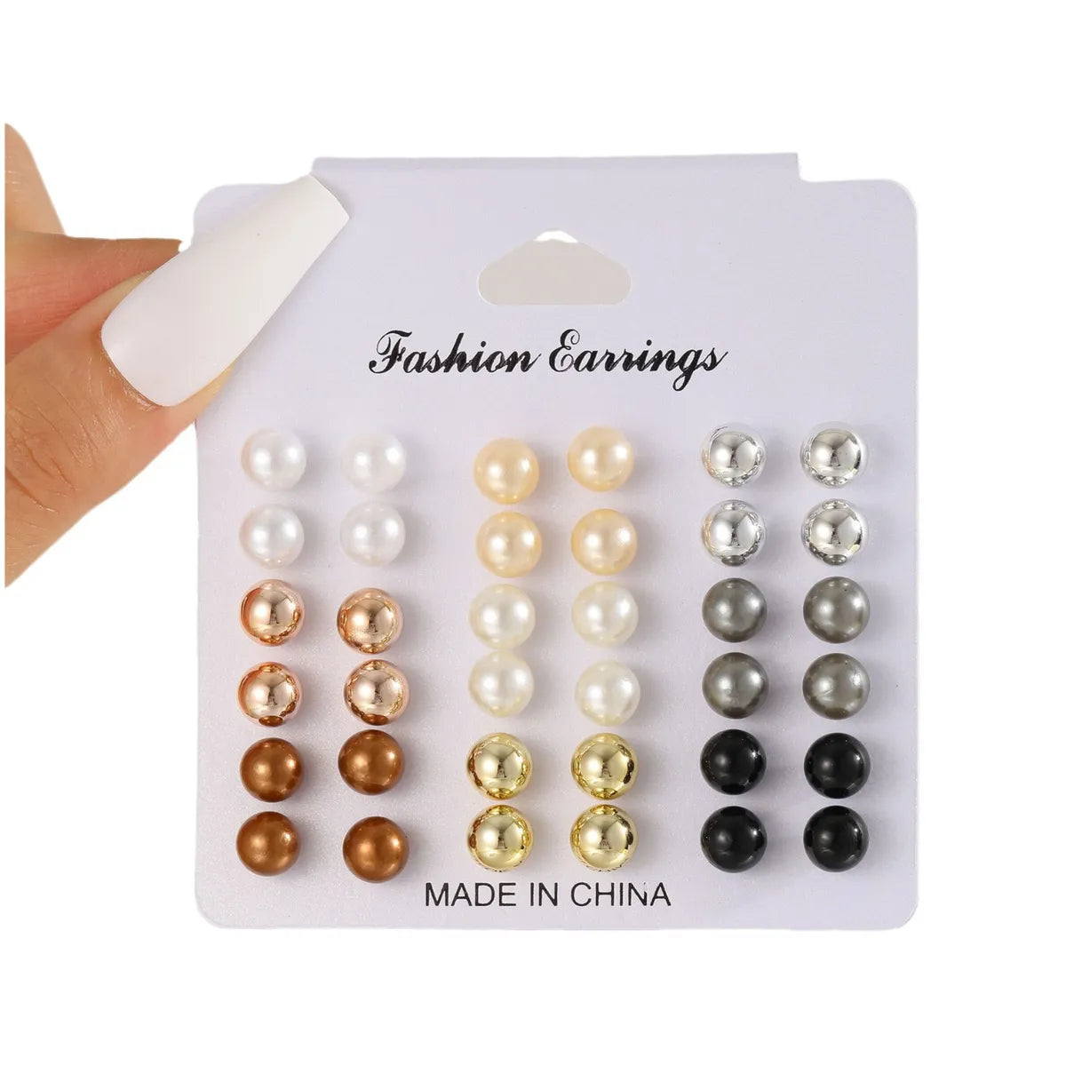 Wholesale Jewelry Simple Style Geometric Alloy Gold Plated Plating Ear Studs