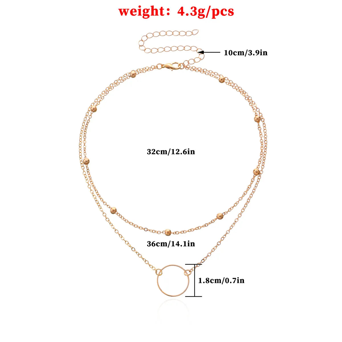 Wholesale Jewelry Simple Style Geometric Alloy Necklace