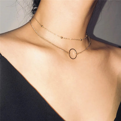 Wholesale Jewelry Simple Style Geometric Alloy Necklace