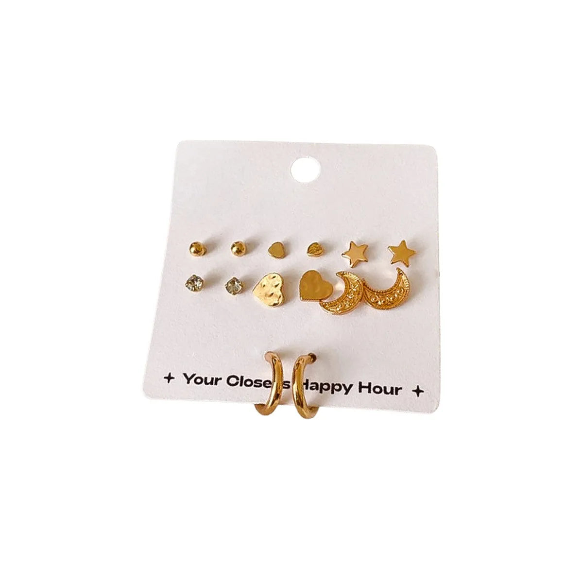 Wholesale Jewelry Simple Style Geometric Alloy Plating Earrings